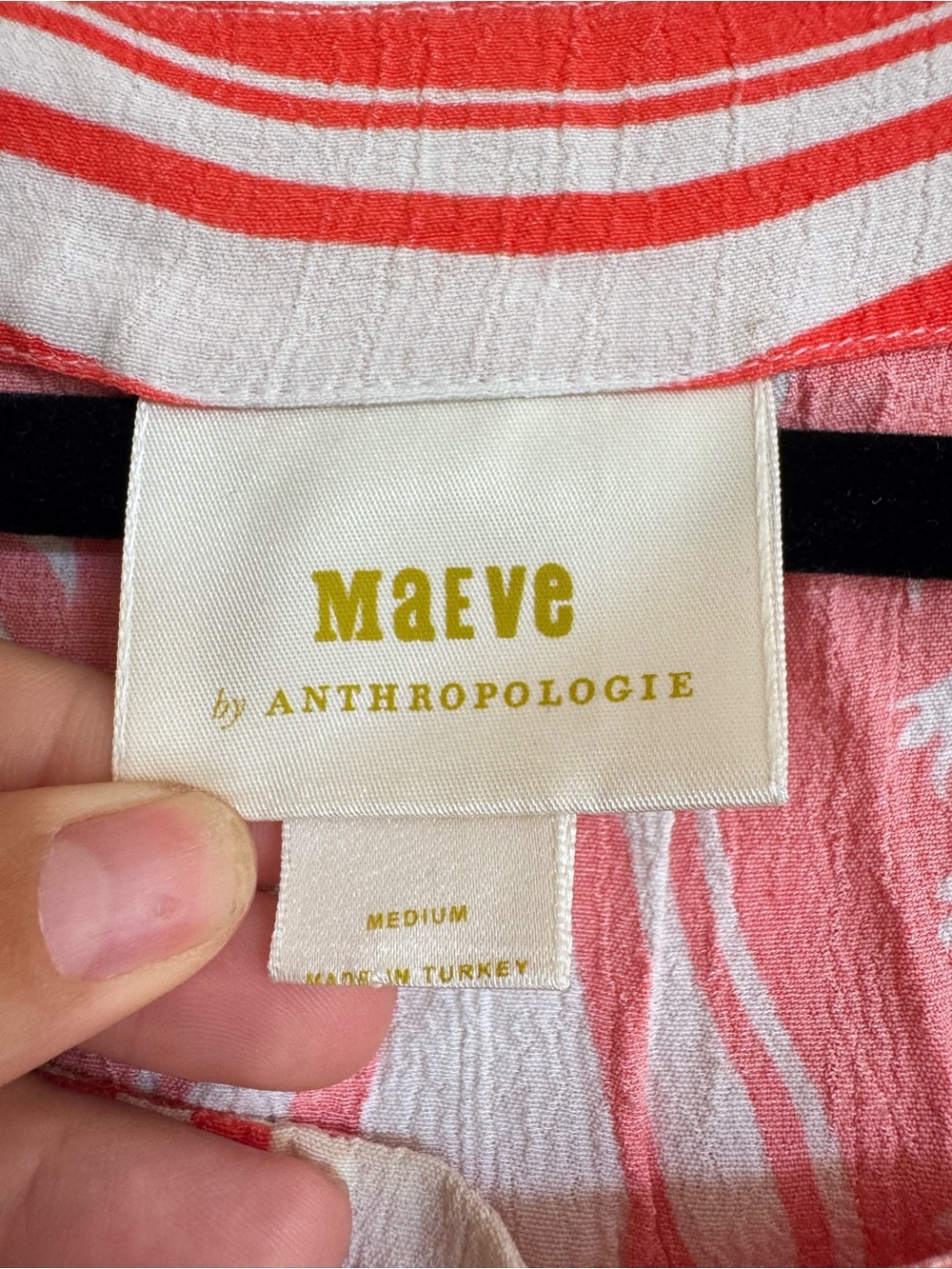 Anthropologie Maeve Romina Scarf Print Top M Boho Resortwear Euro Summer Beach - Picture 3 of 5